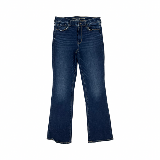 Jeans Skinny By American Eagle In Blue Denim, Size:12