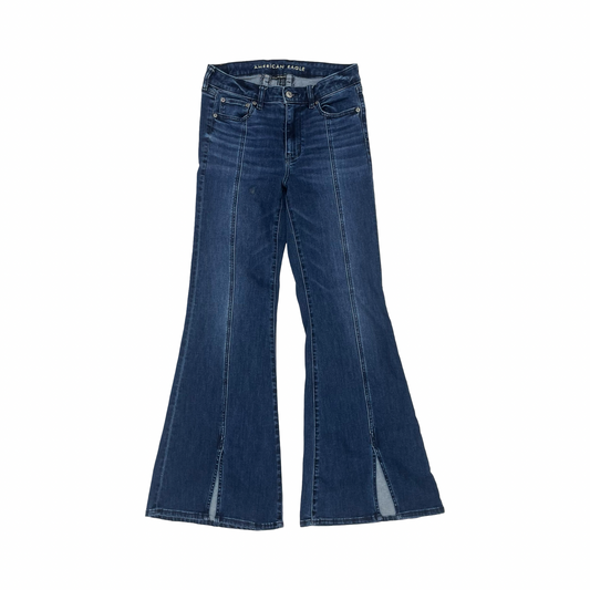 Jeans Flared By American Eagle In Blue Denim, Size:6