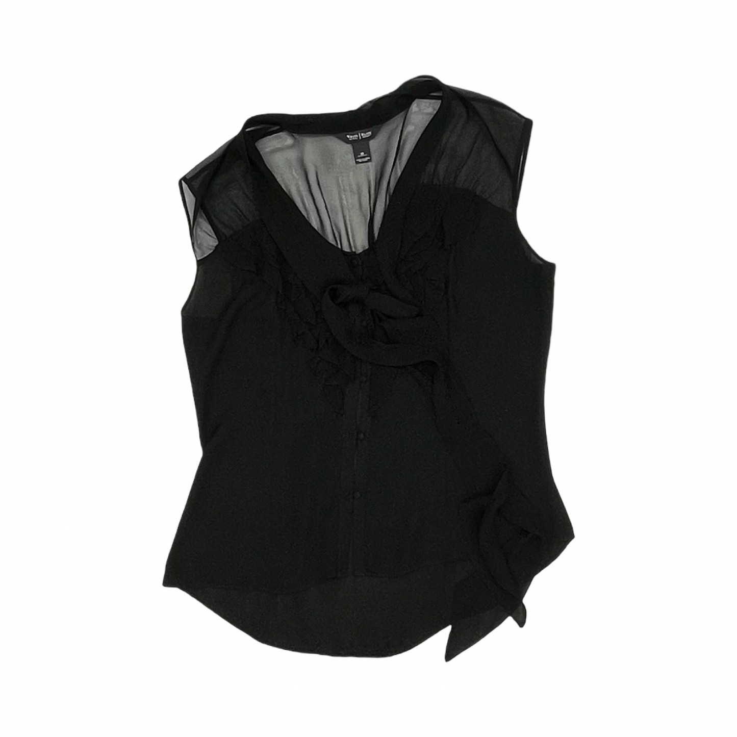Blouse Sleeveless By White House Black Market In Black, Size:M