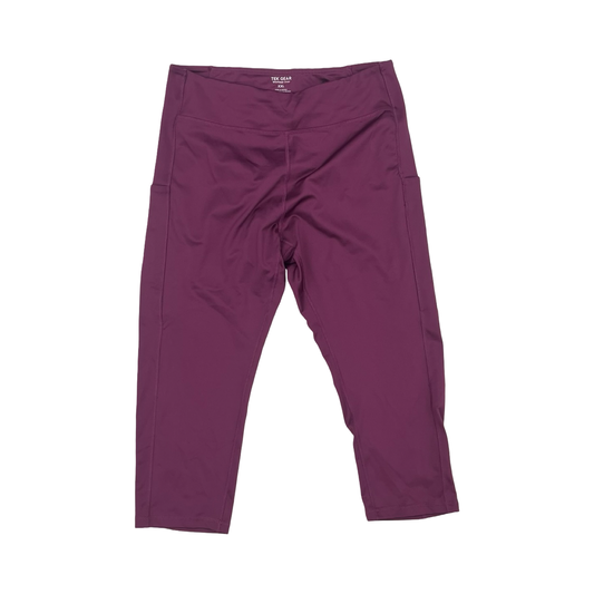 Athletic Leggings Capris By Tek Gear In Purple, Size:Xxl