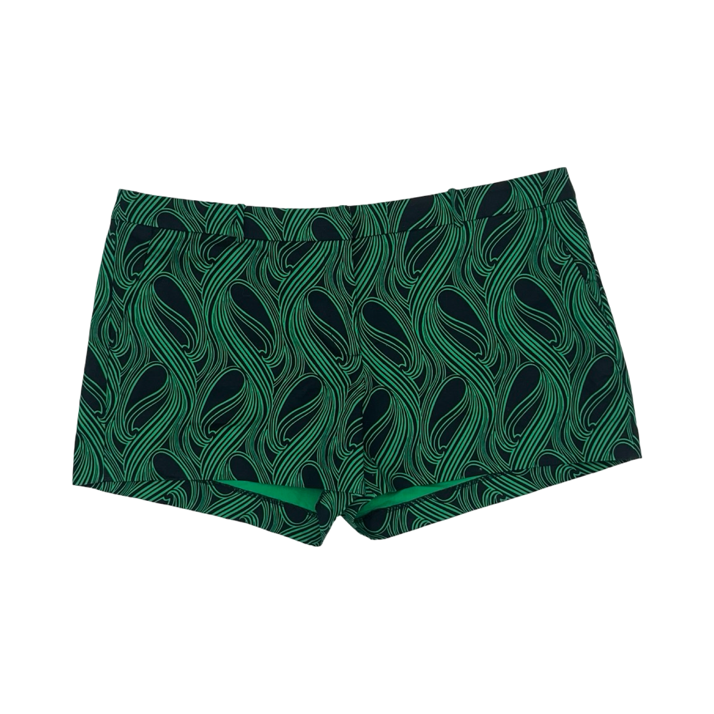 Shorts Designer By Michael Kors In Blue & Green, Size:16