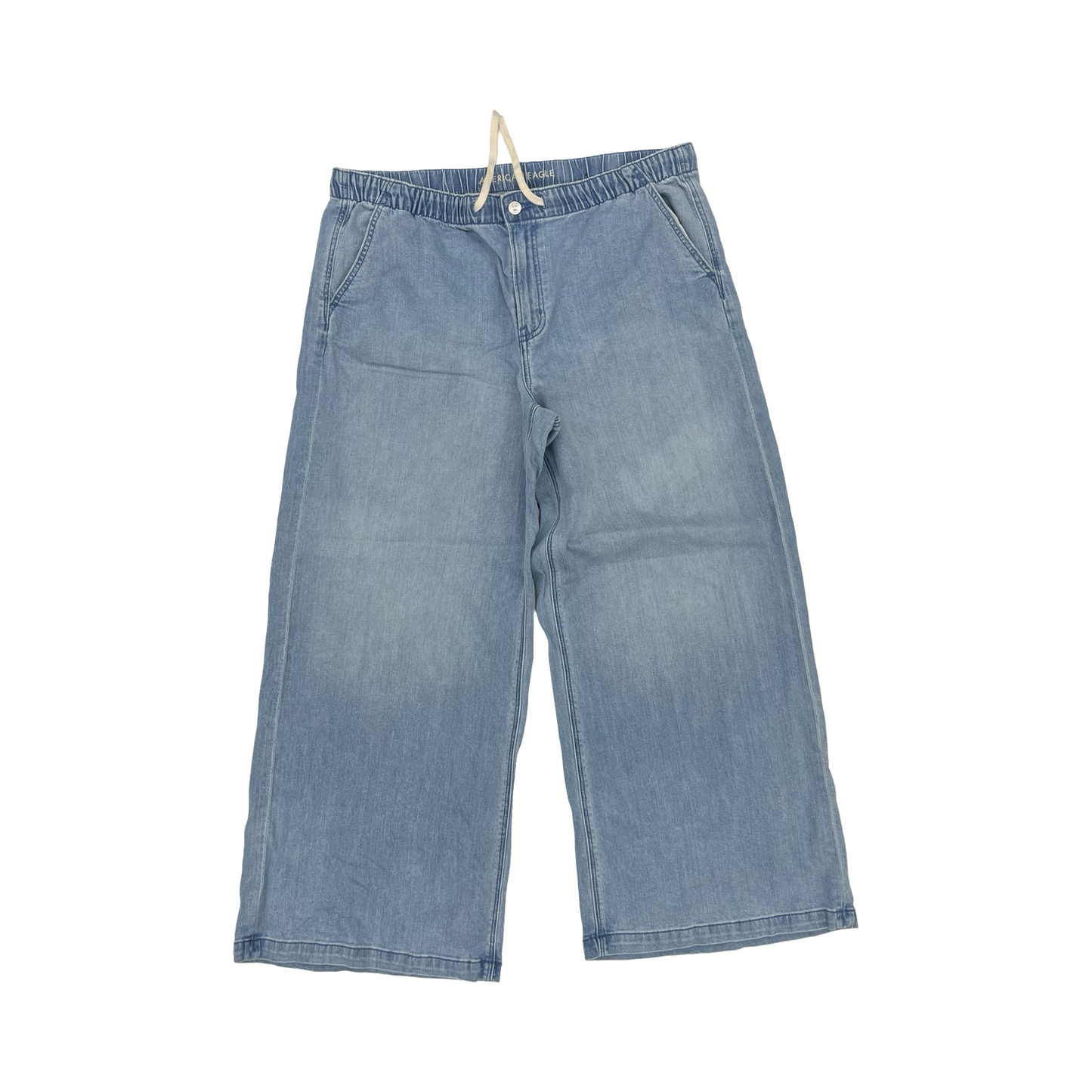 Jeans Wide Leg By American Eagle In Blue Denim, Size:Xl