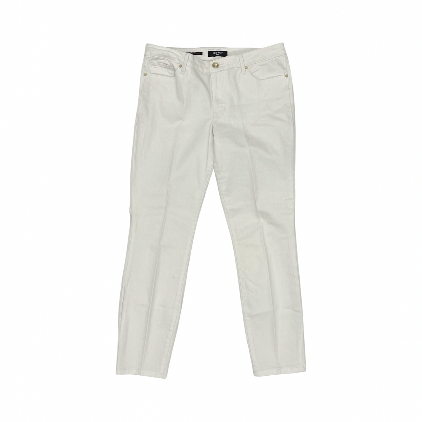 Jeans Skinny By Nine West In White, Size:10