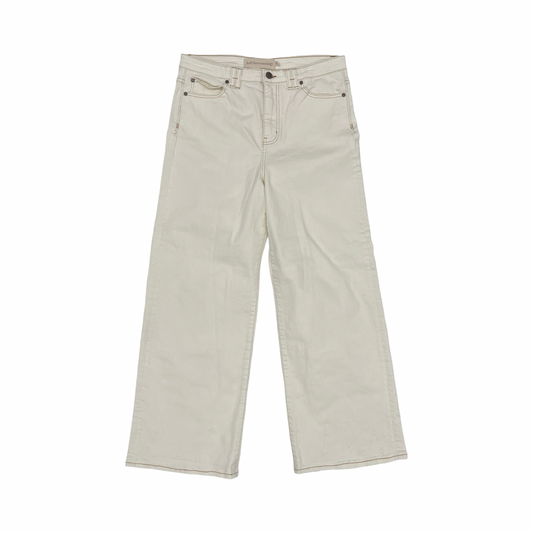 Jeans Wide Leg By Soft Surroundings In Cream, Size:12