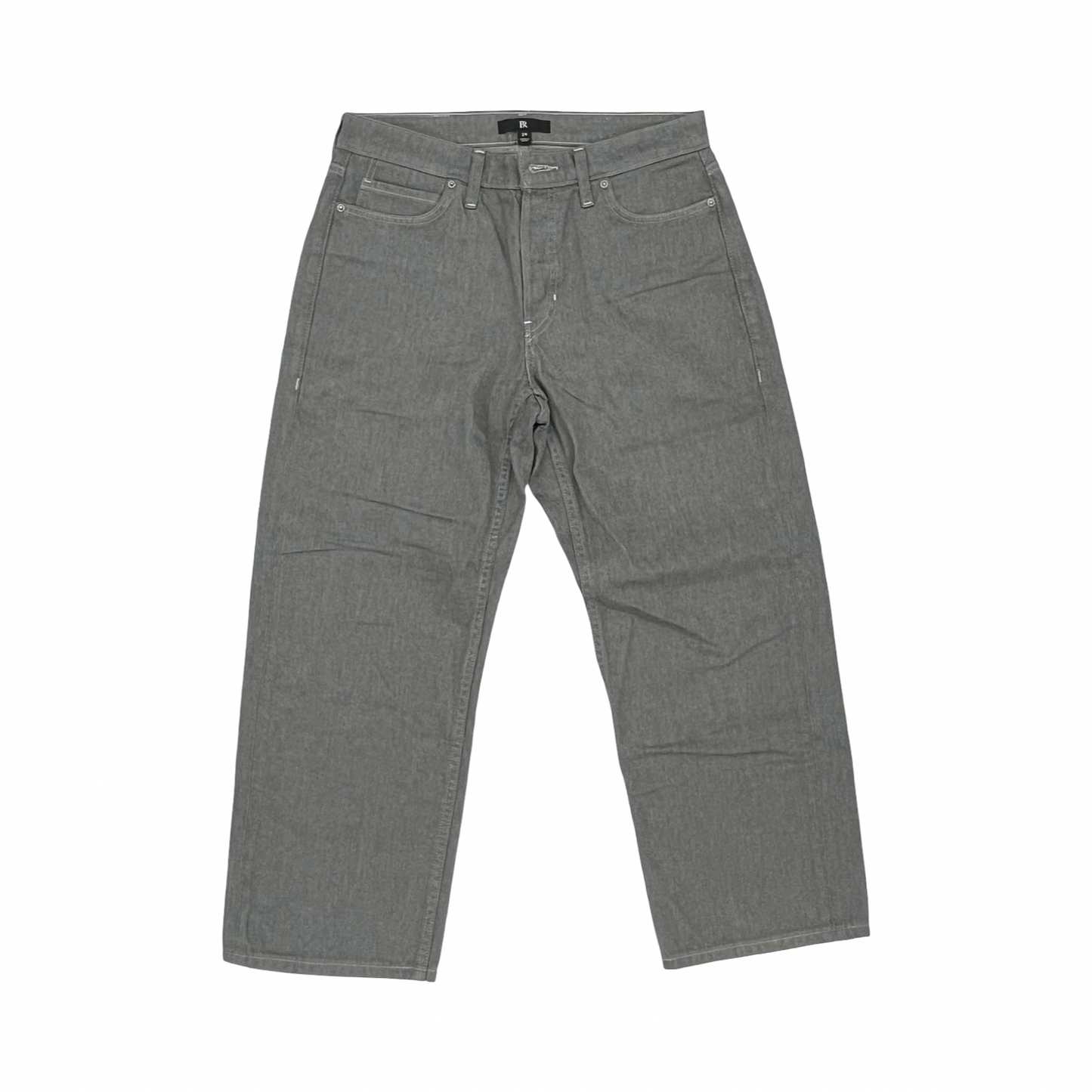 Jeans Straight By Banana Republic In Grey Denim, Size:8