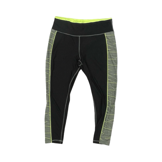 Athletic Pants By Xersion In Black & Yellow, Size:Xxl