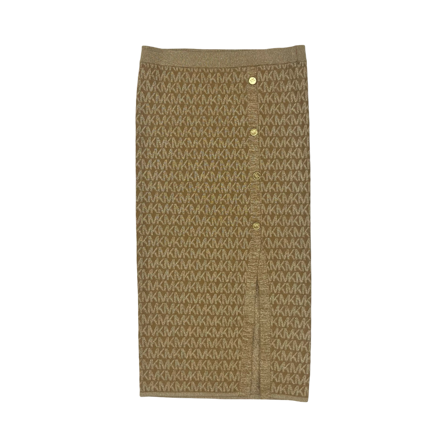 Skirt Designer By Michael Kors In Gold, Size:L