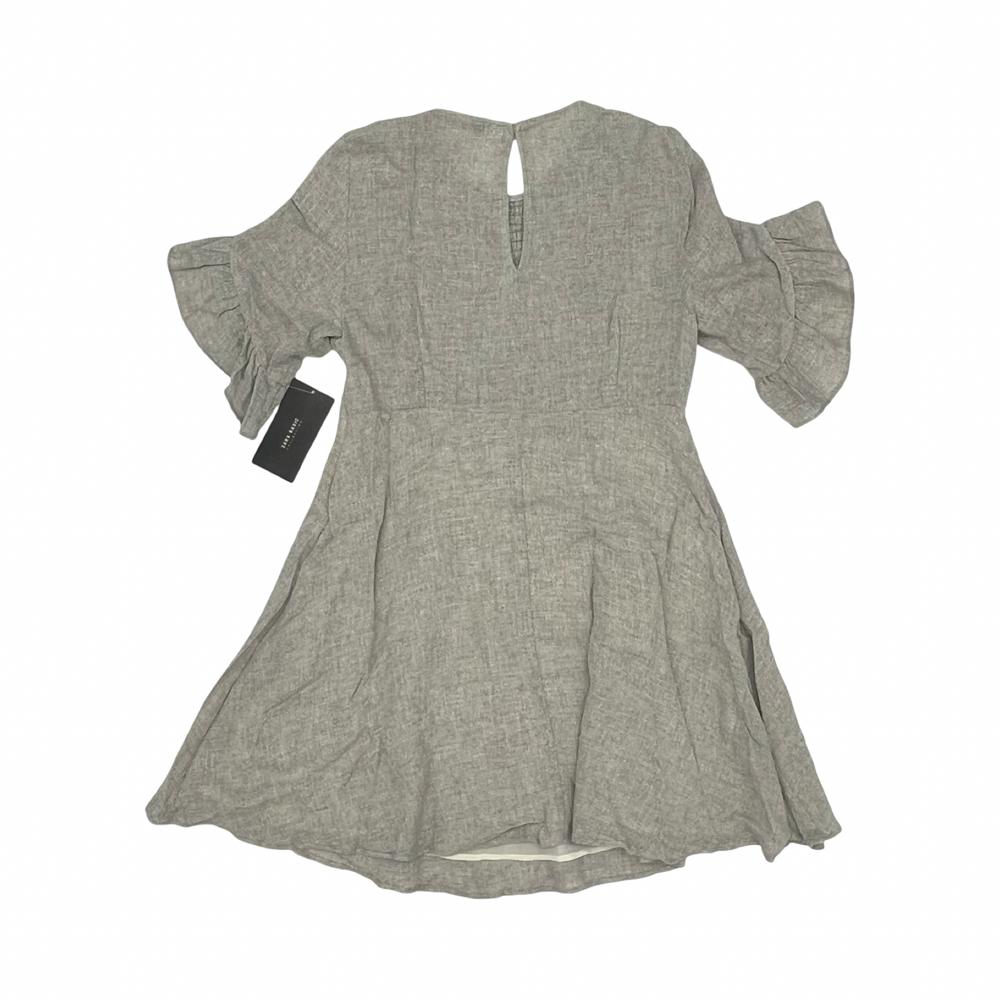 Dress Casual Short By Zara Basic In Grey, Size:S