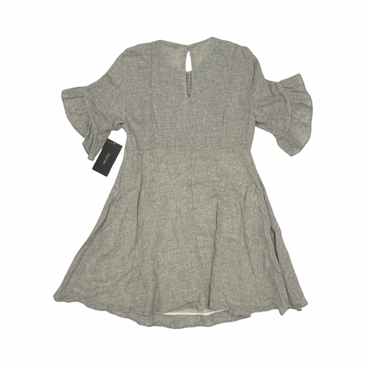 Dress Casual Short By Zara Basic In Grey, Size:S