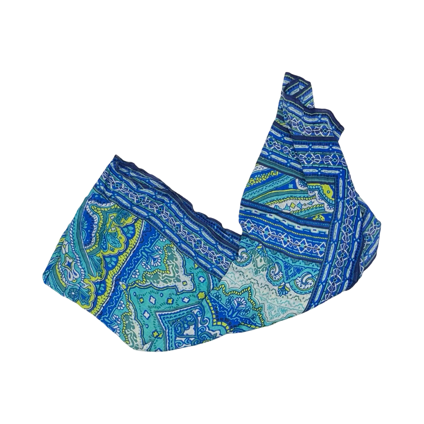 Scarf Long By Clothes Mentor In Blue & Green