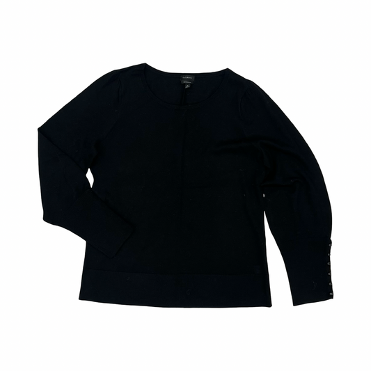 Sweater By Talbots In Black, Size:M