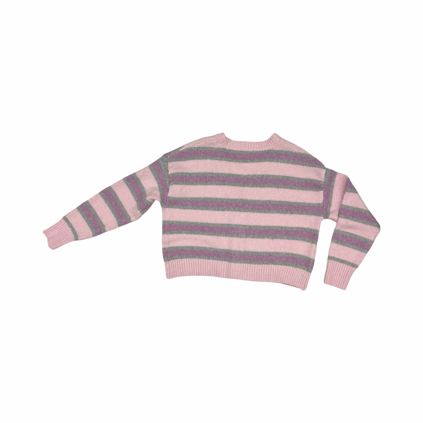 Sweater Cardigan By Pink Rose In Striped Pattern, Size:L