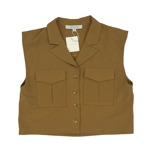 Vest Other By Flat White In Tan, Size:M