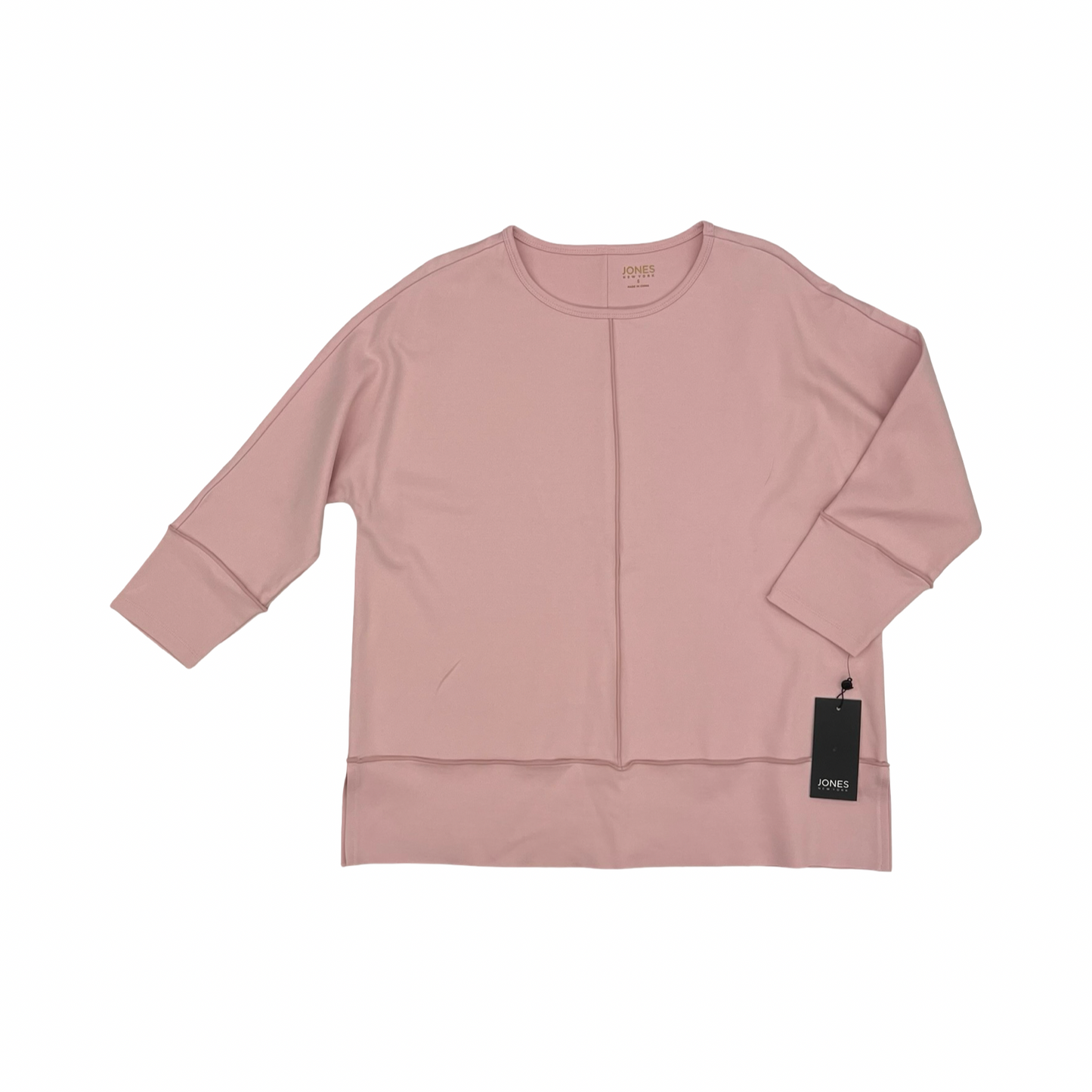 Top 3/4 Sleeve By Jones New York In Pink, Size:S