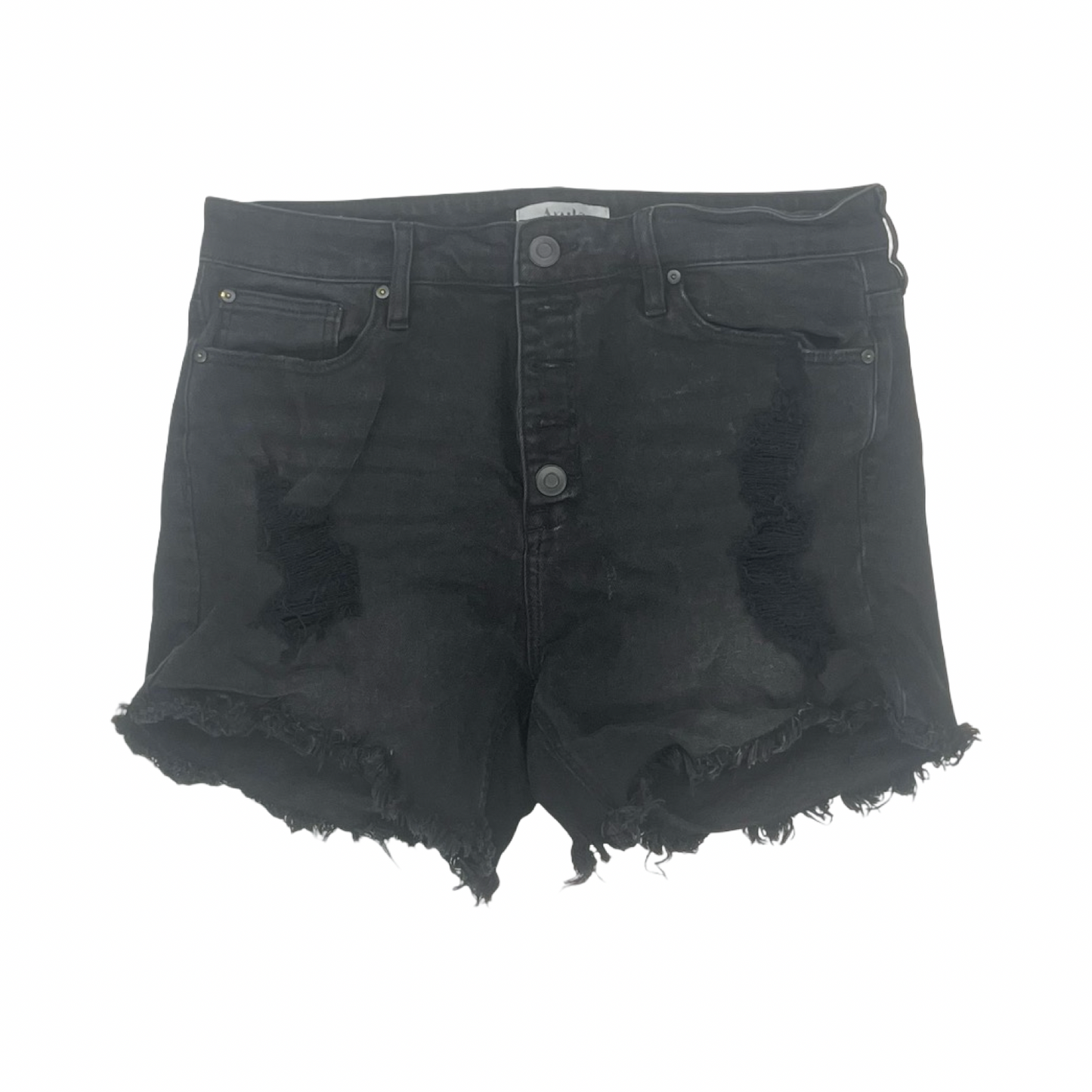 Shorts By Arula In Black Denim, Size:12