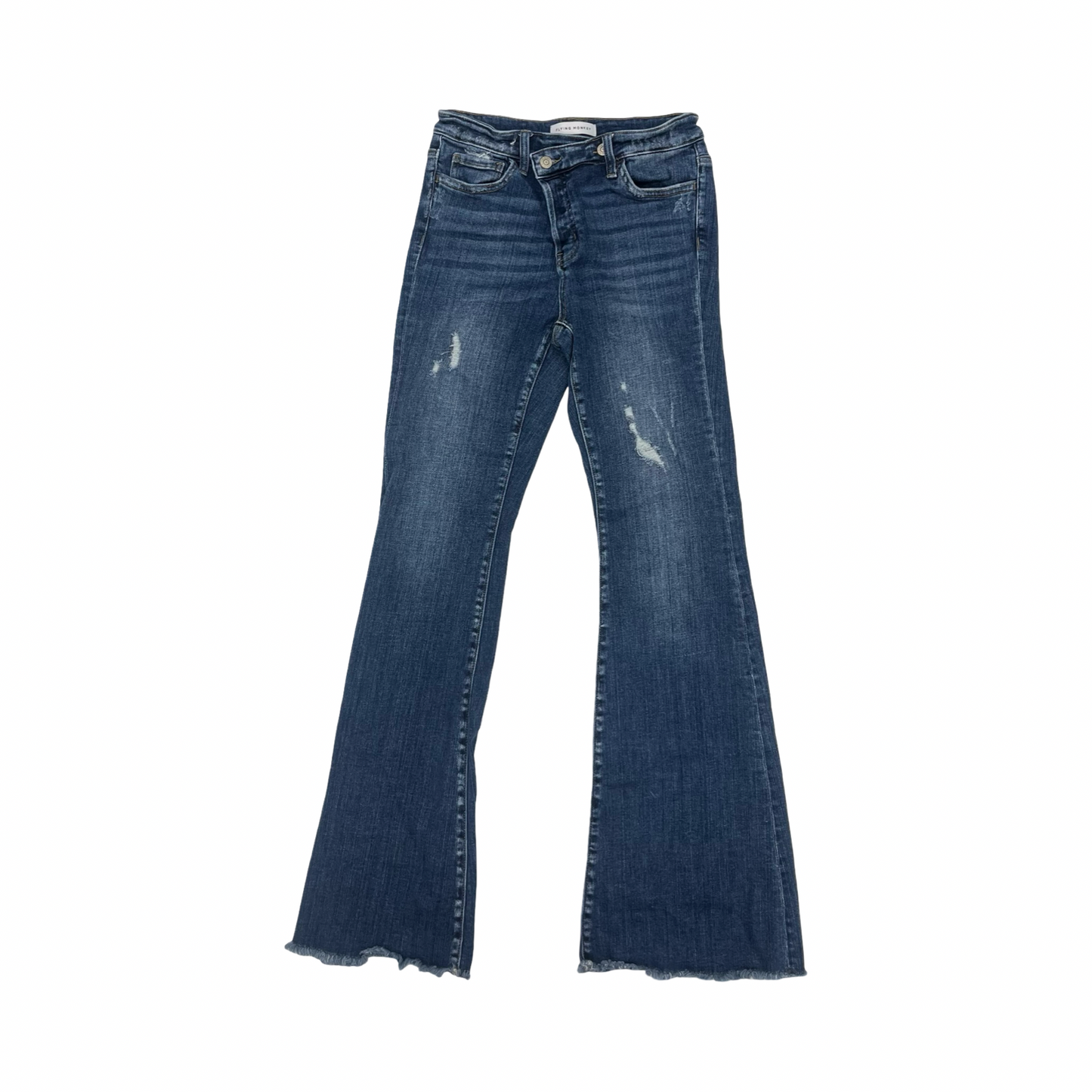 Jeans Flared By Flying Monkey In Blue Denim, Size:4