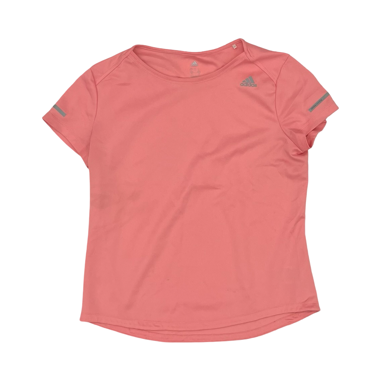 Athletic Top Ss By Adidas In Peach, Size:L