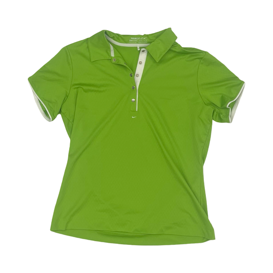 Athletic Top Ss By Nike In Green, Size:M