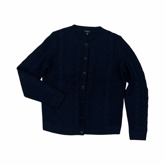 Sweater Cardigan By Talbots In Navy, Size:M