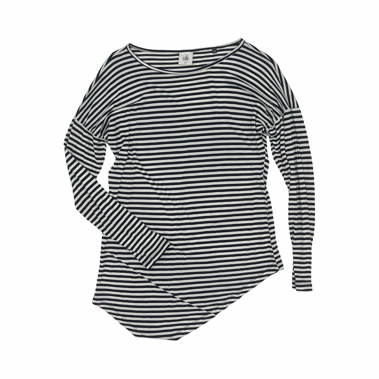 Top Ls By Cabi In Blue & White, Size:Xxs