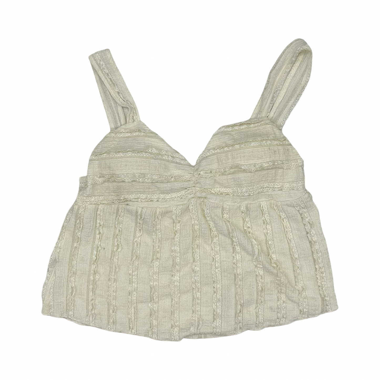 Top Sleeveless By Derek Heart In Cream, Size:Xl