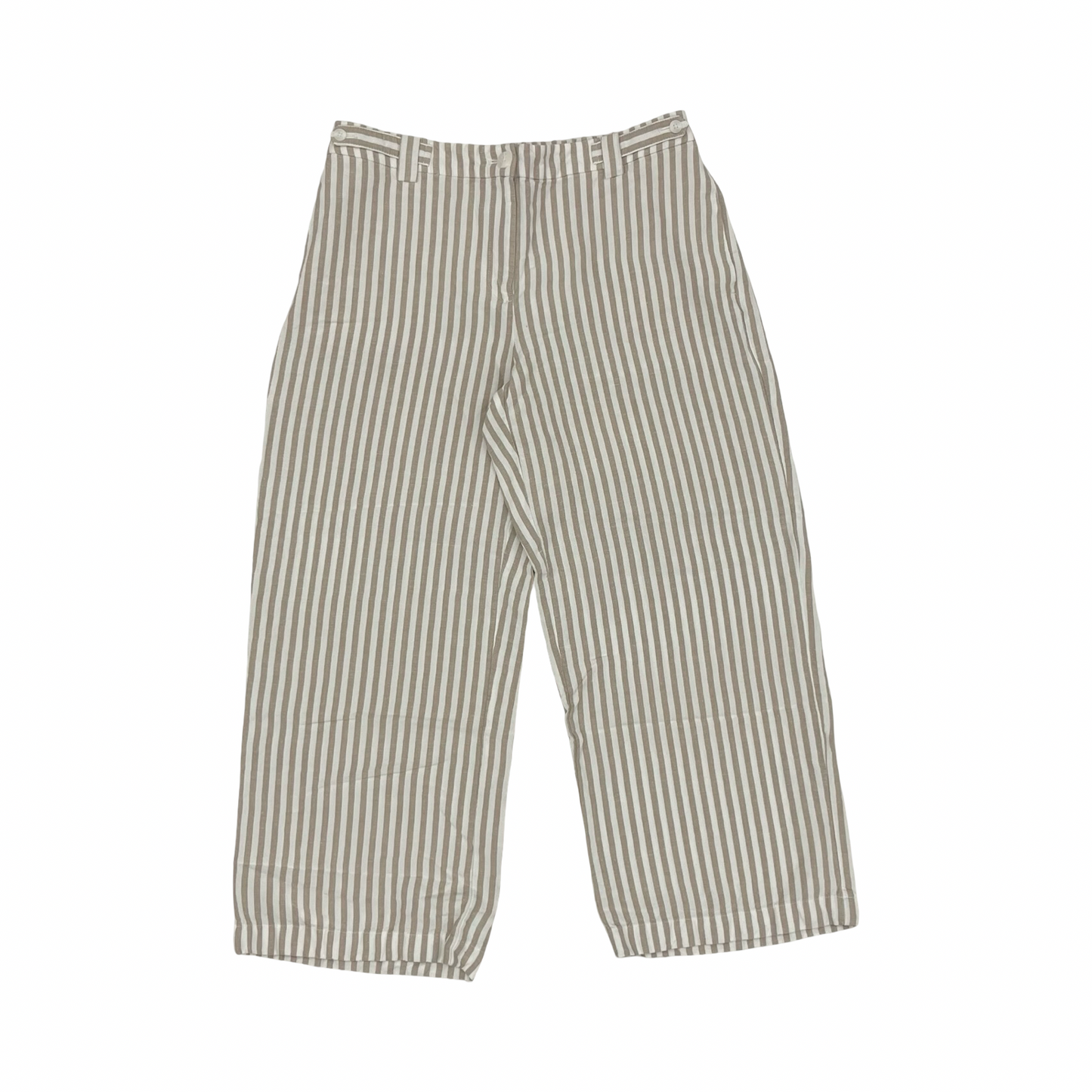 Pants Cropped By J. Jill In Tan & White, Size:8