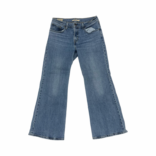 Jeans Flared By Levis In Blue Denim, Size:6