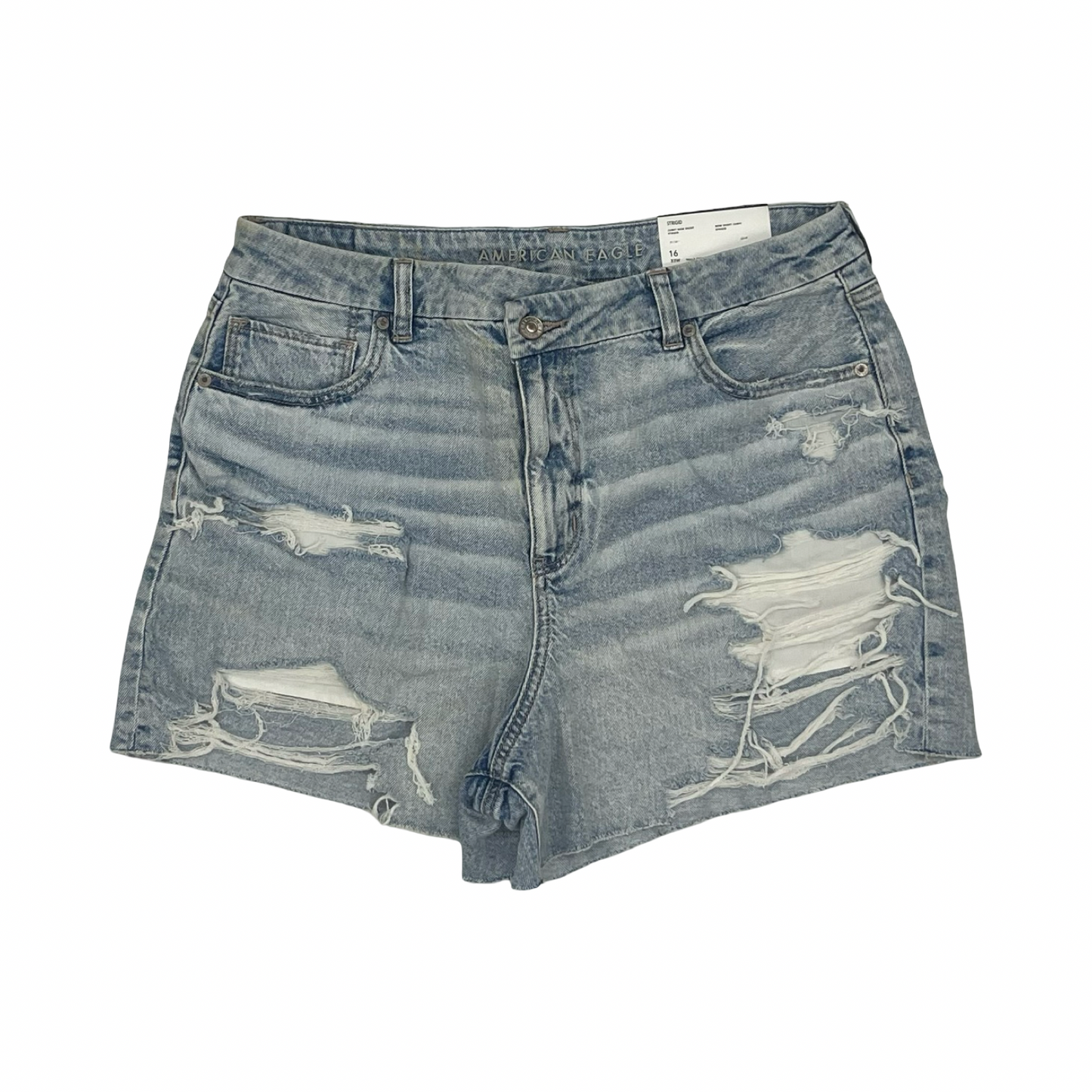 Shorts By American Eagle In Blue Denim, Size:16