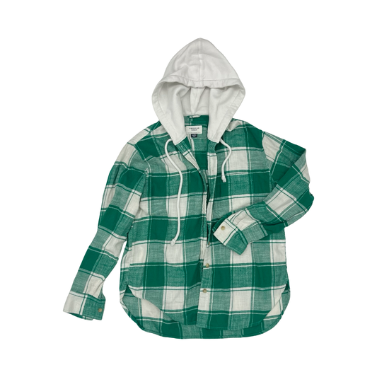 Top Ls By American Eagle In Green & White, Size:Xxs