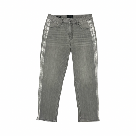 Jeans Straight By White House Black Market In Grey Denim, Size:12