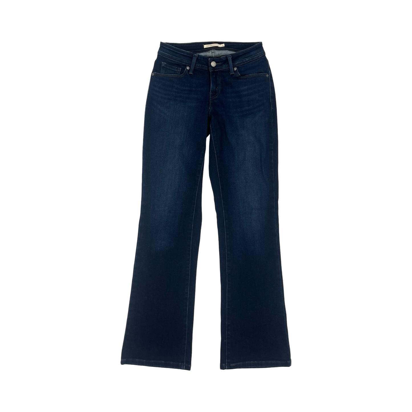 Jeans Boot Cut By Levis In Blue Denim, Size:4