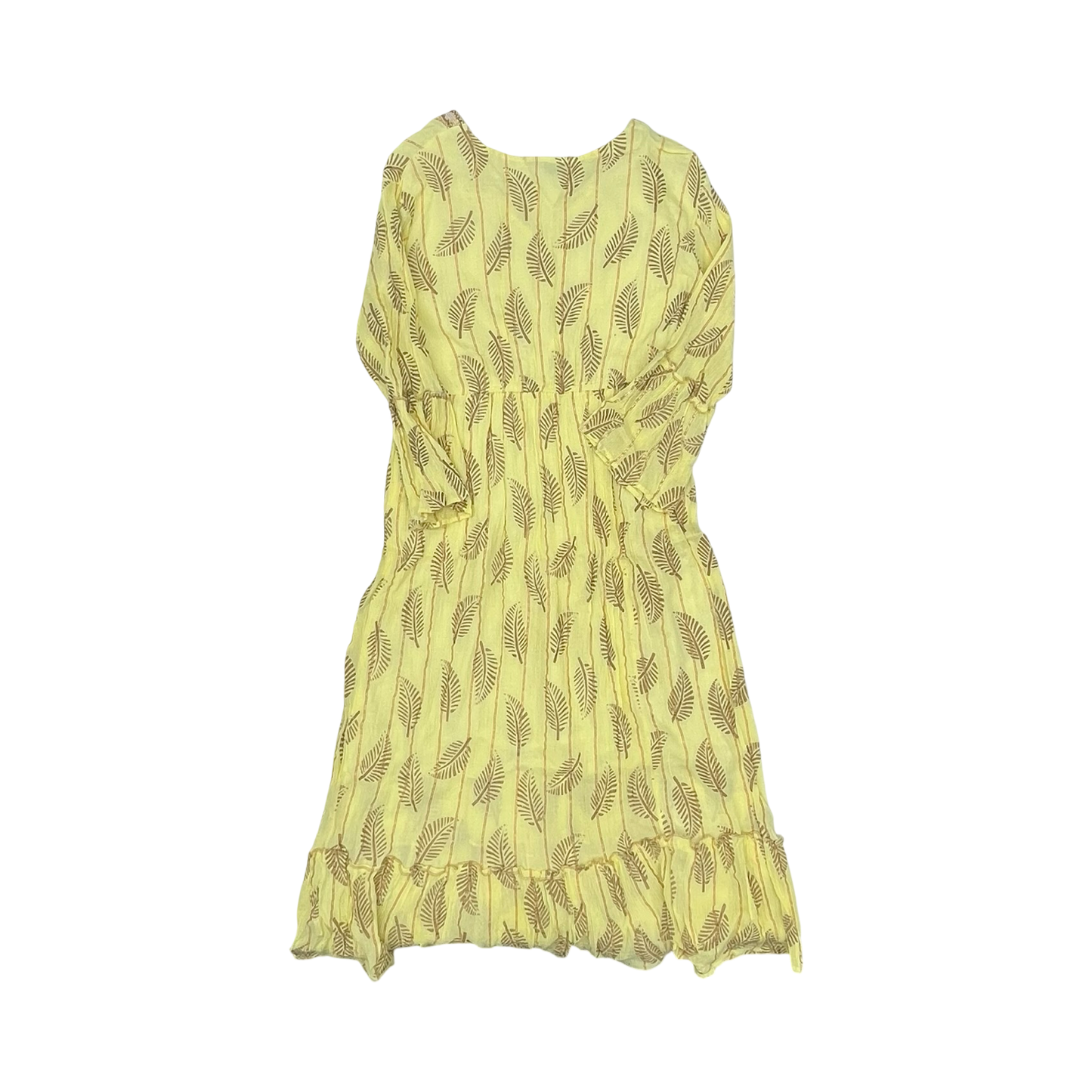 Dress Party Midi By Clothes Mentor In Yellow