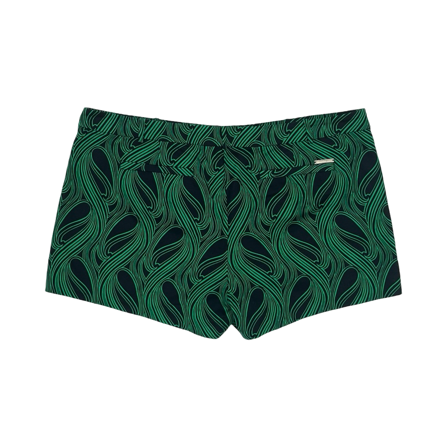 Shorts Designer By Michael Kors In Blue & Green, Size:16