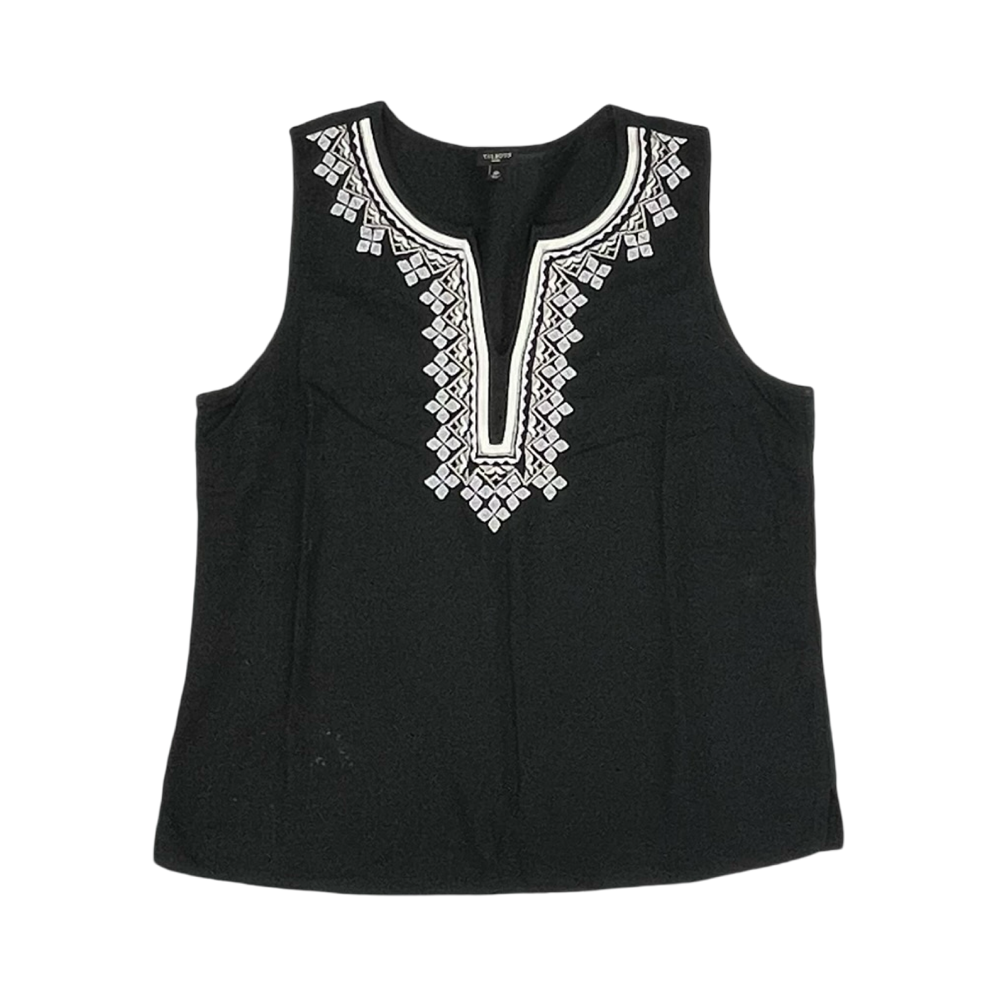 Blouse Sleeveless By Talbots In Black, Size:Lp