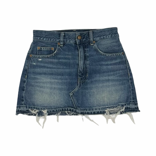 Skirt Mini & Short By Madewell In Blue Denim, Size:0