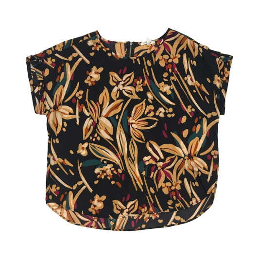 Blouse Ss By Maurices In Floral Print, Size:L