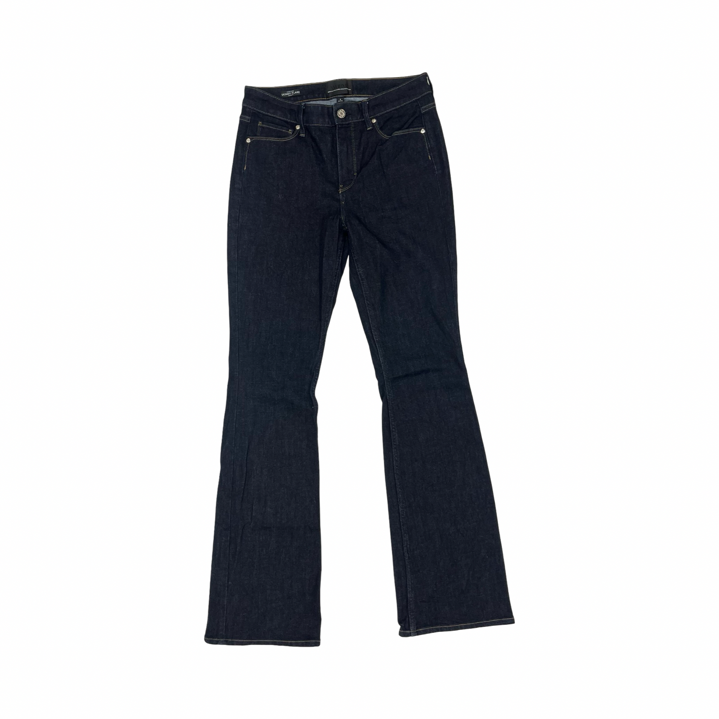 Jeans Flared By White House Black Market In Blue Denim, Size:4