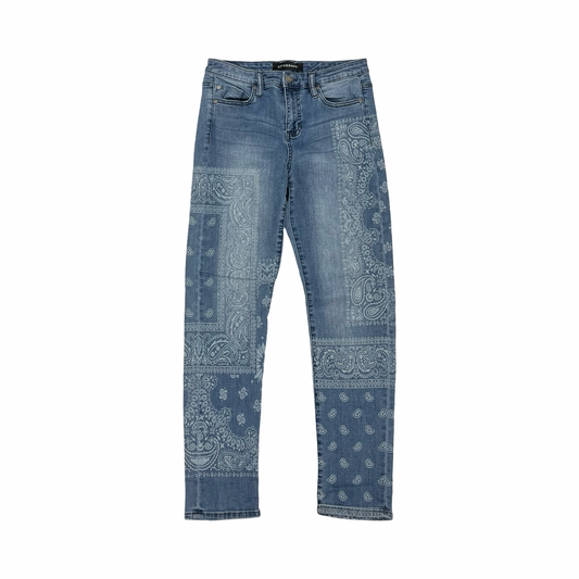 Jeans Skinny By Liverpool In Blue Denim, Size:6