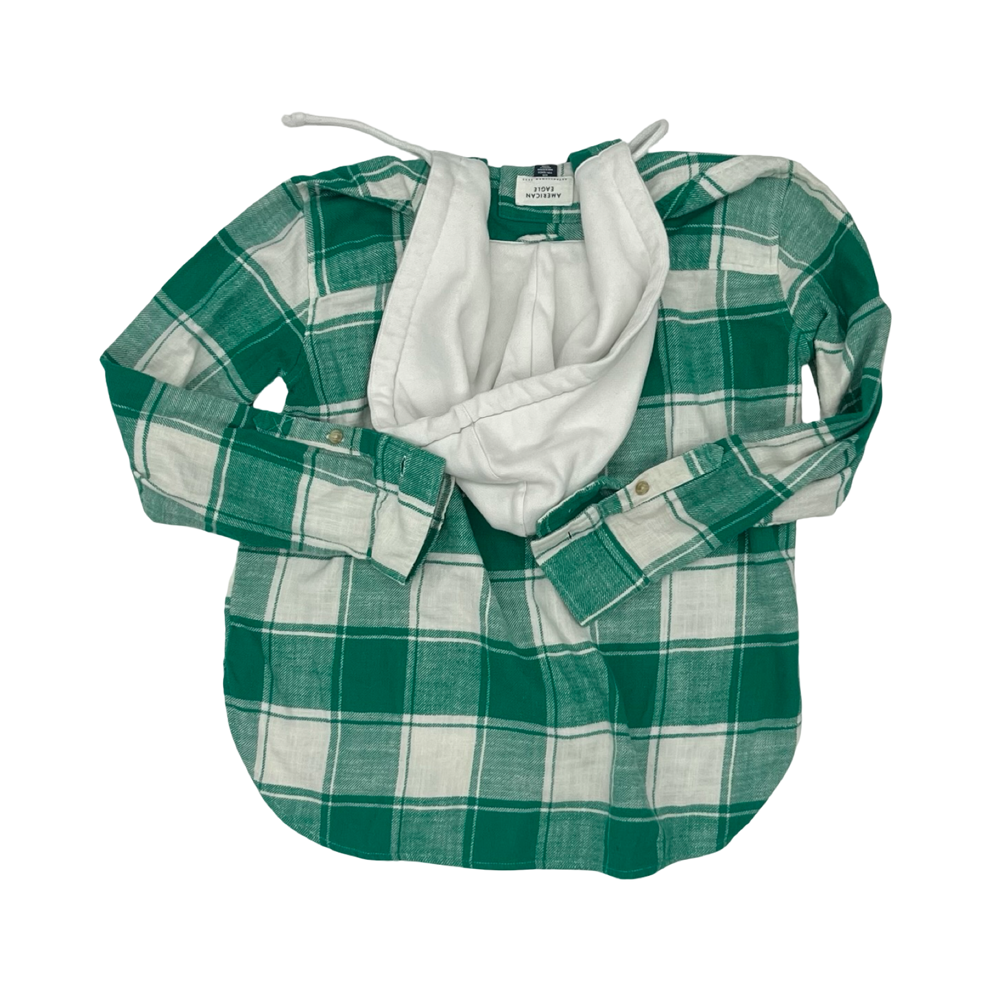 Top Ls By American Eagle In Green & White, Size:Xxs
