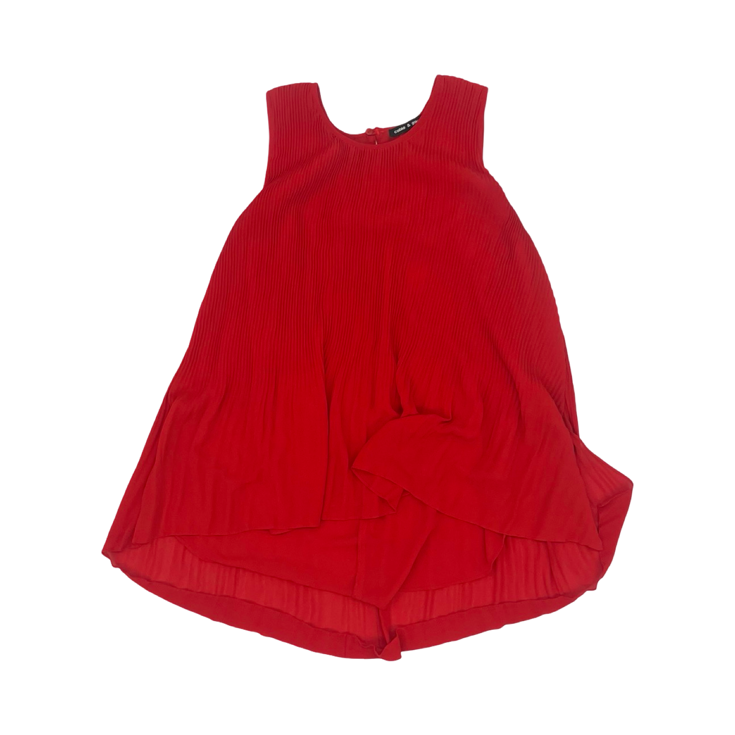 Blouse Sleeveless By Cable And Gauge In Red, Size:M