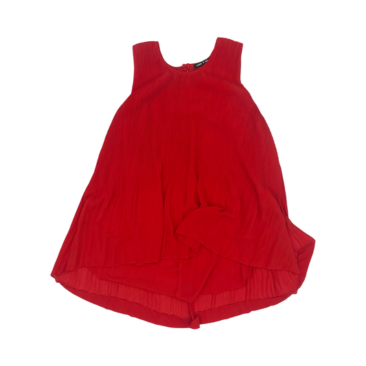 Blouse Sleeveless By Cable And Gauge In Red, Size:M