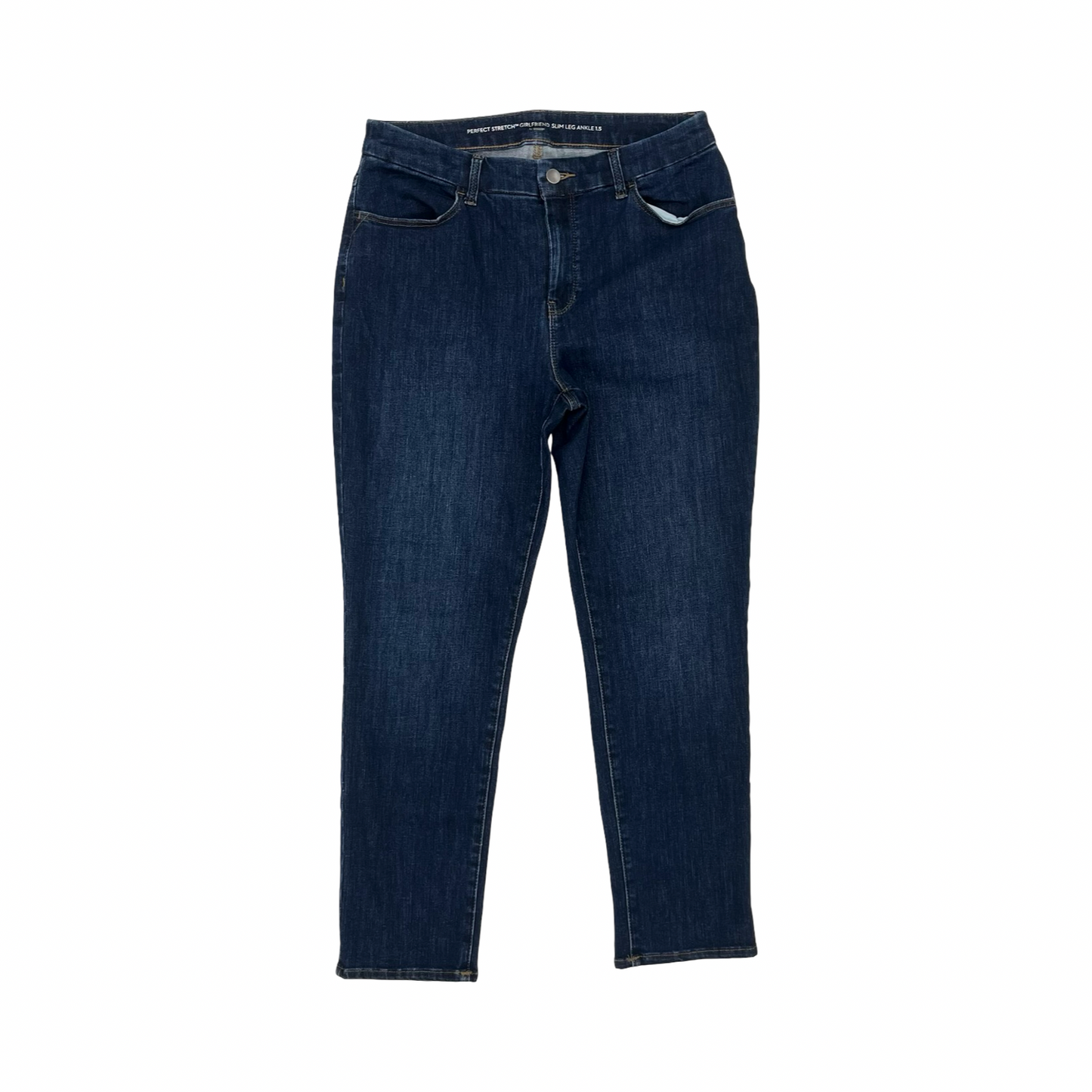 Jeans Skinny By Chicos In Blue Denim, Size:8