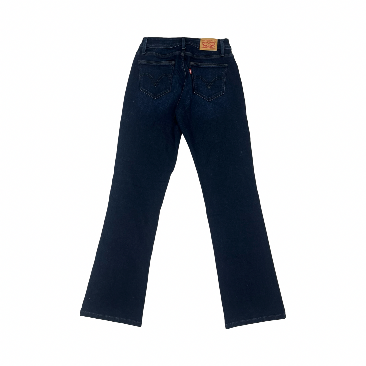 Jeans Boot Cut By Levis In Blue Denim, Size:4