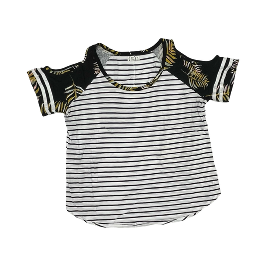 Top Ss By Maurices In Black & White, Size:Xxl