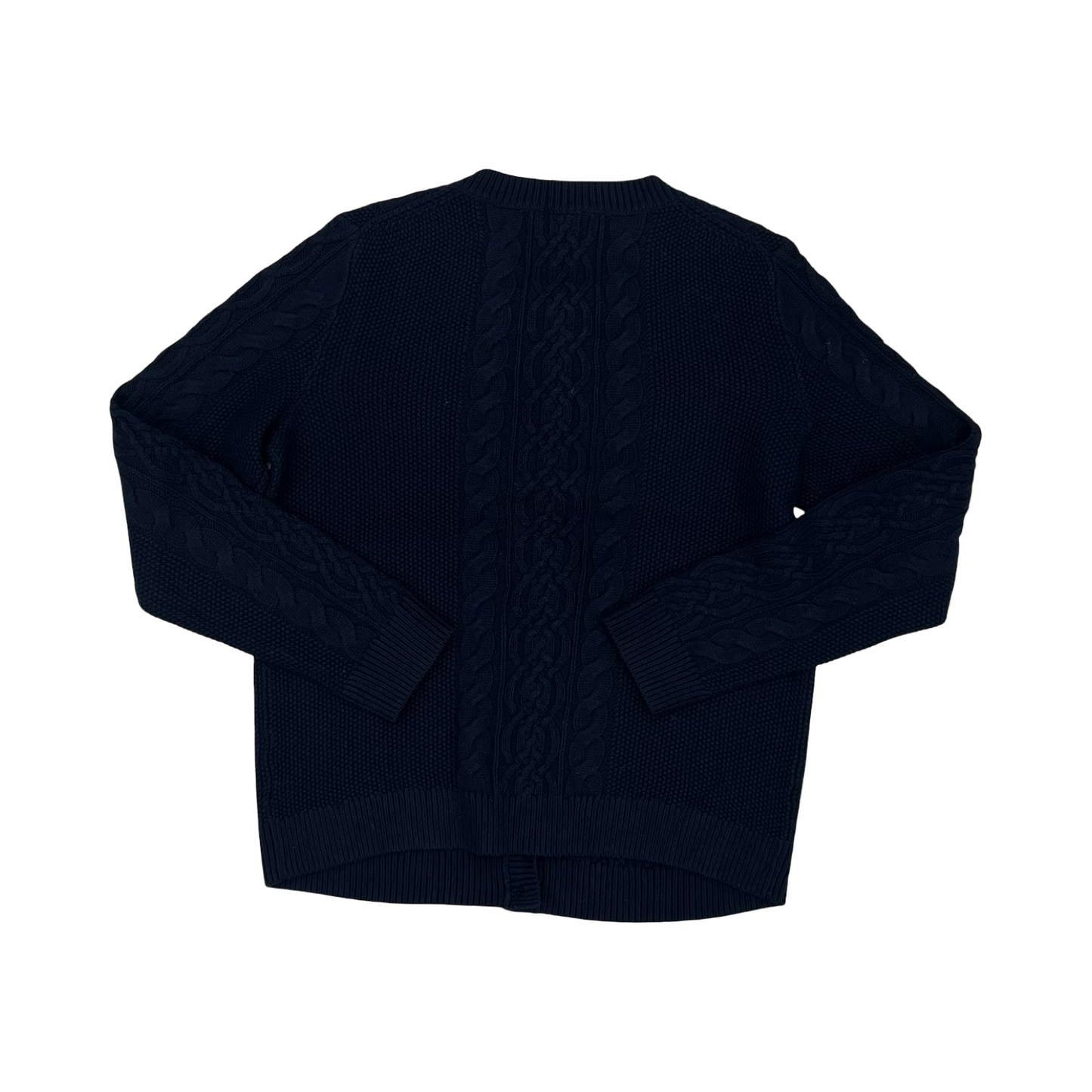 Sweater Cardigan By Talbots In Navy, Size:M