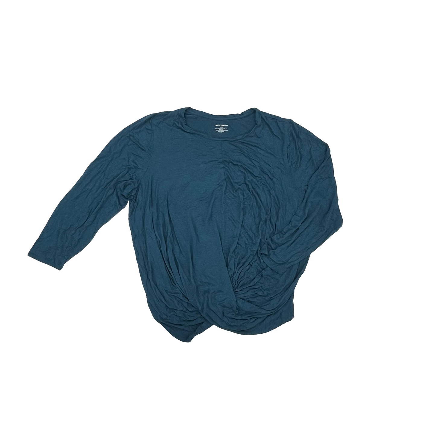 Top 3/4 Sleeve By Lane Bryant In Teal, Size:4X