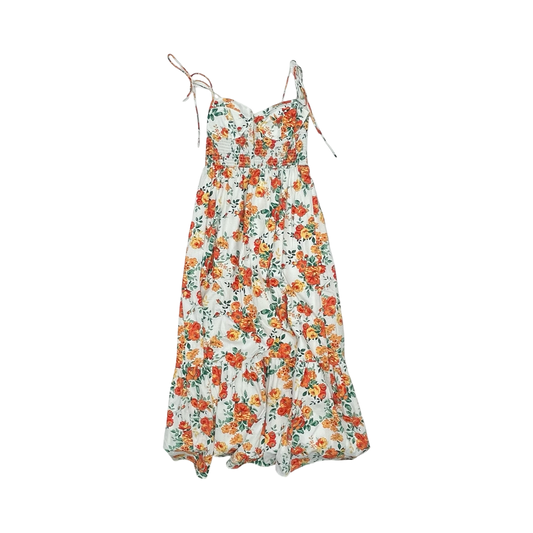 Dress Party Long By Wayf In Orange & White, Size:M