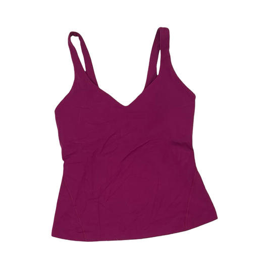 Athletic Tank Top By Lululemon In Pink, Size:S