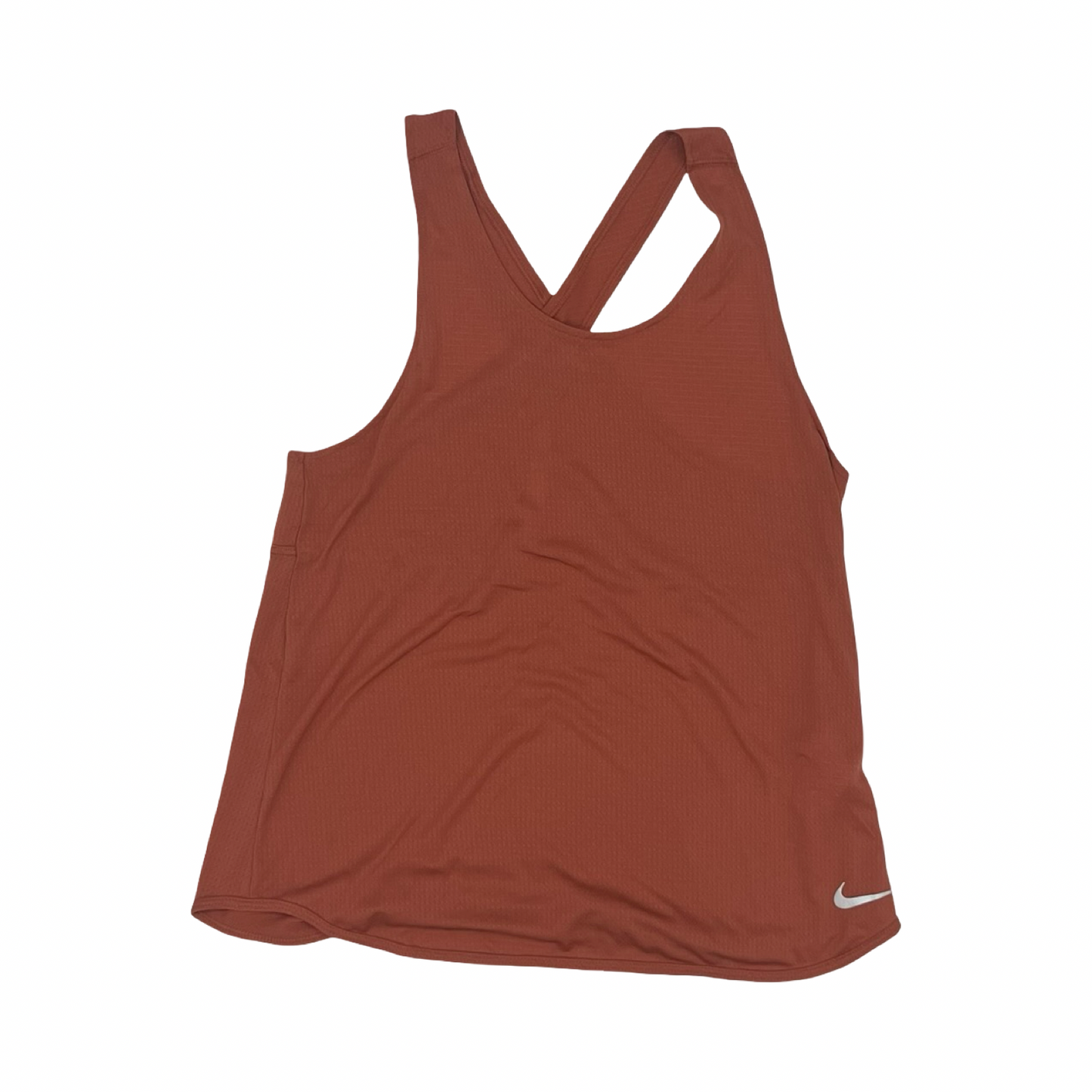 Athletic Tank Top By Nike In Orange, Size:M