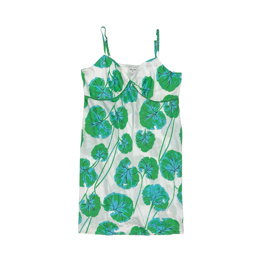 Dress Designer By Diane Von Furstenberg In Green & White, Size:Xxl